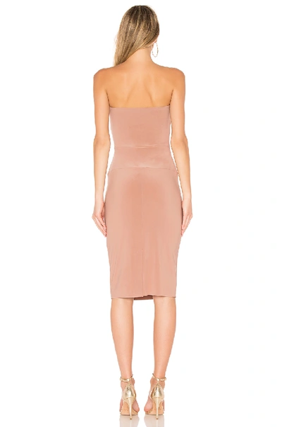 Shop Norma Kamali X Revolve Strapless Dress In Blush. In Rose Gold