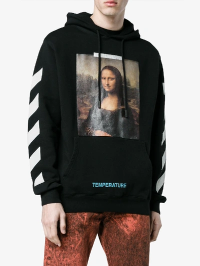 Shop Off-white Mona Lisa Print Hoodie In Black