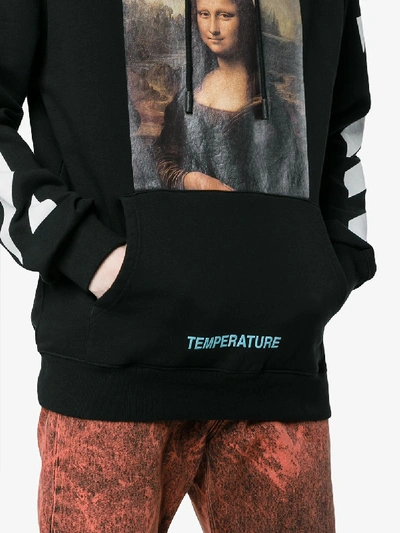 Shop Off-white Mona Lisa Print Hoodie In Black