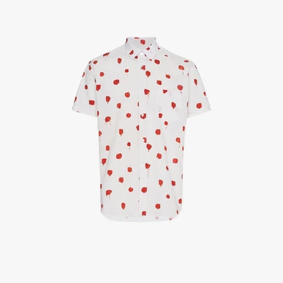 Shop Comme Des Garçons Shirt Splatter Print Shirt In White
