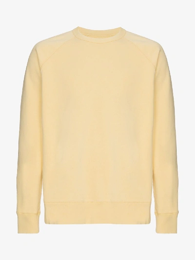 Shop Our Legacy Yellow Crewneck Sweatshirt In Yellow&orange