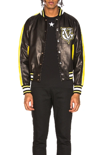 Shop Givenchy Varsity Jacket In Black