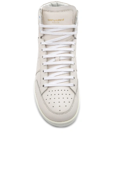 Shop Saint Laurent Sl/10h Signature Court Classic In White