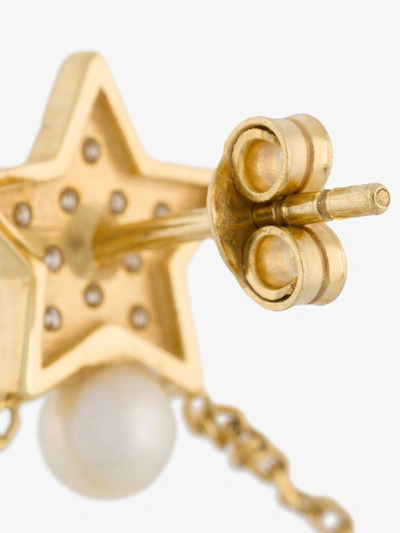 Shop Anton Heunis 18kt Gold Star And Lightning Bolt Earrings In Metallic