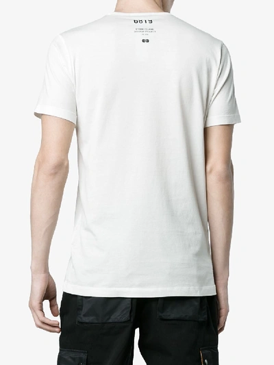 Shop Stone Island Shadow Project Shadow Logo T-shirt In White