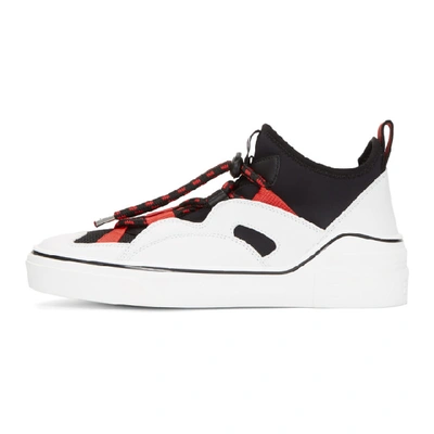 Shop Givenchy Black & White George V Hike Low Sneakers