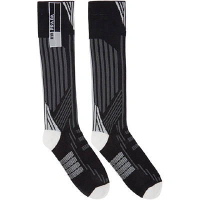 Shop Prada Black & White Tech Socks