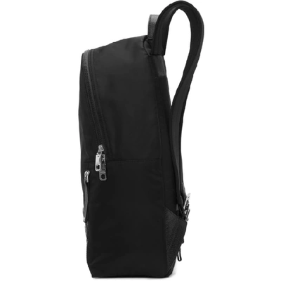 Shop Dolce & Gabbana Dolce And Gabbana Black Logo Varsity Backpack In 8b956 Black