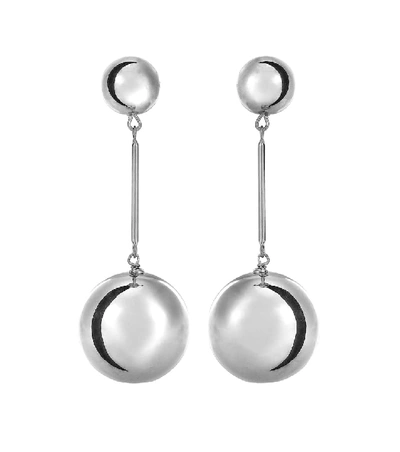 Shop Jw Anderson Palladium-plated Earrings In Silver