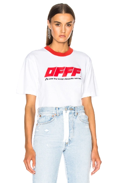 Shop Off-white Oversize Tee In White