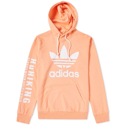 Adidas Originals X Pharrell Williams Hu Hiking Hoodie With Arm Print In  Pink Cy7875 - Pink In Orange | ModeSens