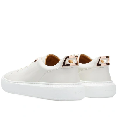 Shop Buscemi Uno Leather Low Sneaker In White