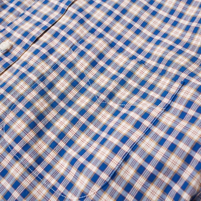 Shop Gitman Vintage Archive Plaid Shirt In Blue