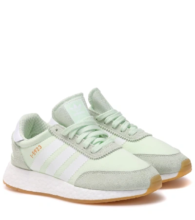 Shop Adidas Originals I-5923 Suede-trimmed Sneakers In Green