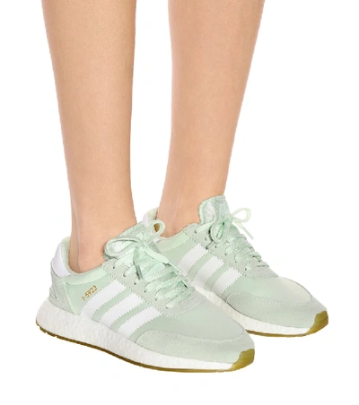 Shop Adidas Originals I-5923 Suede-trimmed Sneakers In Green