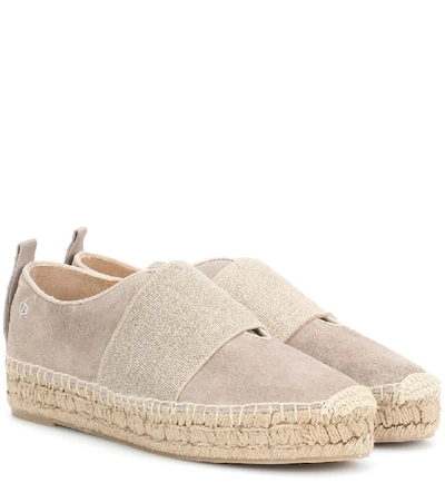 Shop Rag & Bone Nina Suede Espadrilles In Beige