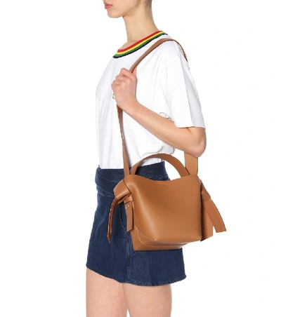 Shop Acne Studios Musubi Mini Leather Shoulder Bag In Female