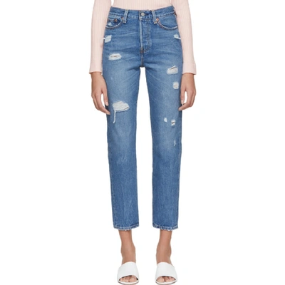 Shop Levi's Levis Blue Wedgie Icon Jeans In Partnerincr