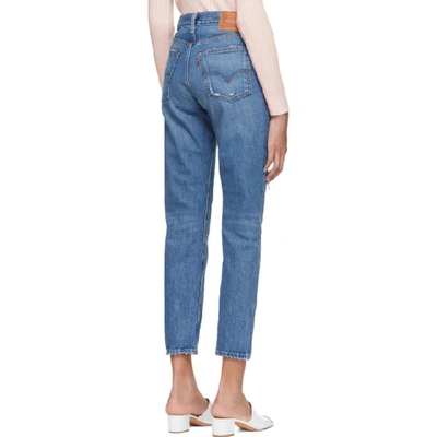 Shop Levi's Levis Blue Wedgie Icon Jeans In Partnerincr