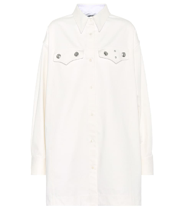 Calvin Klein 205W39Nyc Oversized Cotton-Twill Shirt In White | ModeSens