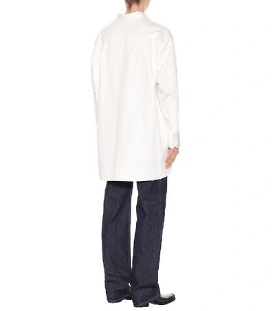 Shop Calvin Klein 205w39nyc Studded Cotton Shirt In White