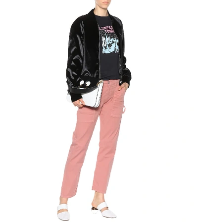 Shop Citizens Of Humanity Leah Cropped Jeans In Pink