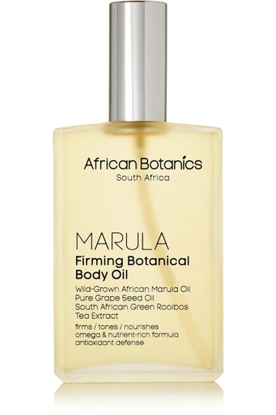 Shop African Botanics + Net Sustain Marula Firming Botanical Body Oil, 100ml In Colorless