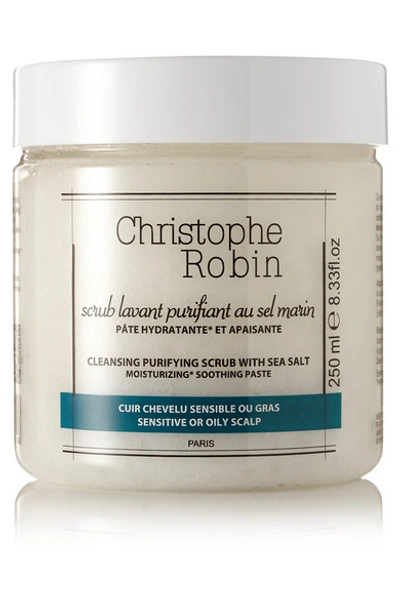 Shop Christophe Robin Cleansing Purifying Scrub With Sea Salt, 250ml - One Size In Colorless