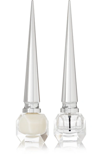 Shop Christian Louboutin Loubi Nail Primer And Loubi Nail Gloss - One Size In Colorless