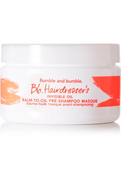 Shop Bumble And Bumble Hairdresser's Invisible Oil Pre-shampoo Masque, 100ml - One Size In Colorless