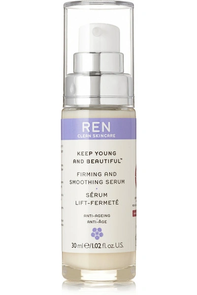 Shop Ren Skincare Keep Young And Beautiful Firming And Smoothing Serum, 30ml In Colorless