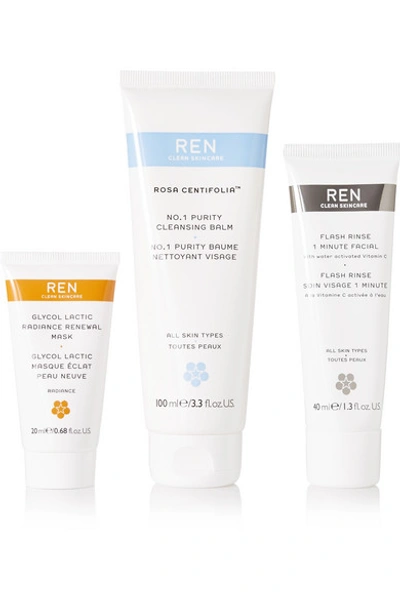 Shop Ren Skincare Ren Pure Glow Trio - Colorless
