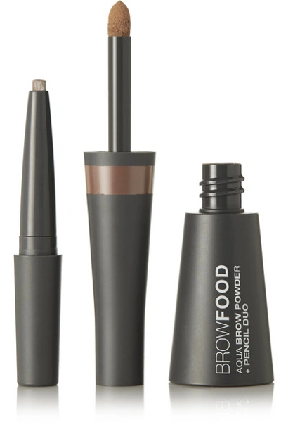 Shop Lashfood Browfood Aqua Brow Powder + Pencil Duo - Dark Blonde In Neutrals