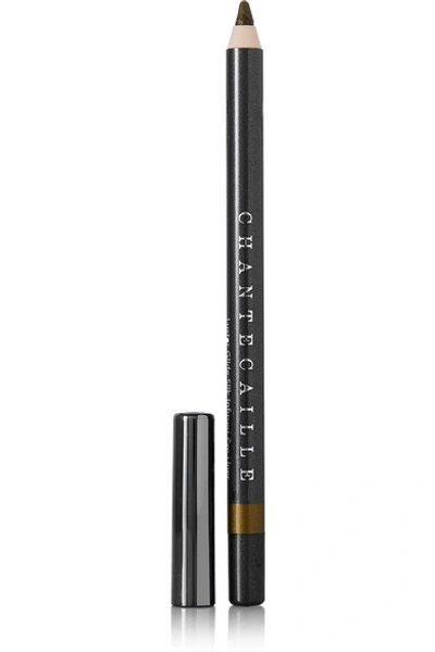 Shop Chantecaille Luster Glide Eyeliner - Olive Brocade In Army Green