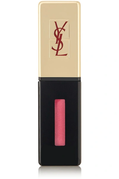 Shop Saint Laurent Rouge Pur Couture Lip Lacquer Glossy Stain - Rose Tempura 13 In Pink