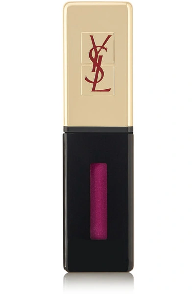 Shop Saint Laurent Rouge Pur Couture Lip Lacquer Glossy Stain - Fuchsia Dore 14
