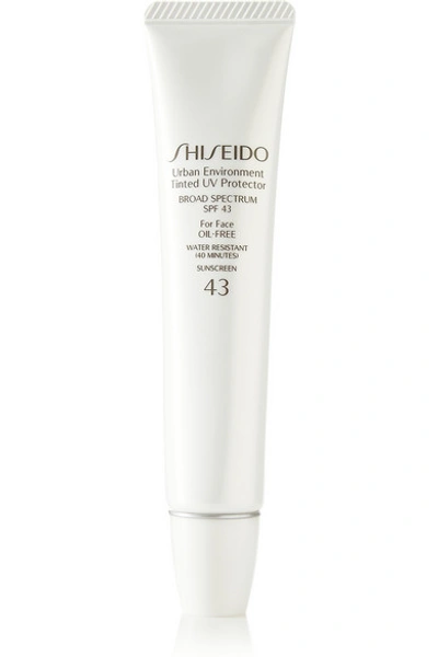Shop Shiseido Sun Urban Environment Tinted Uv Protector Spf43 - Shade 1, 30ml In Colorless