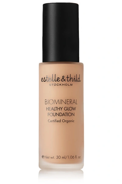 Shop Estelle & Thild Biomineral Healthy Glow Foundation - Medium Yellow 123, 30ml In Colorless