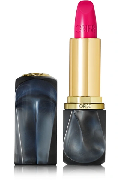 Shop Oribe Lip Lust Crème Lipstick - Fuschia Glow In Fuchsia