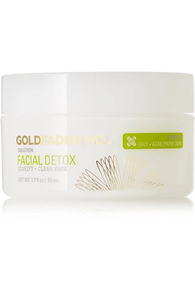 Shop Goldfaden Md Facial Detox Clarify + Clear Mask, 50ml - One Size In Colorless