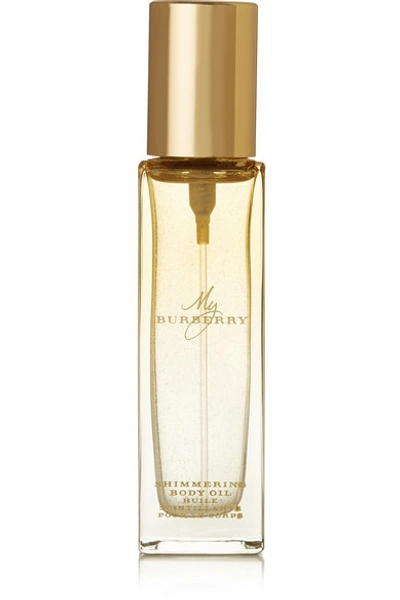 Shop Burberry Beauty My Burberry Shimmering Body Oil, 30ml - Colorless