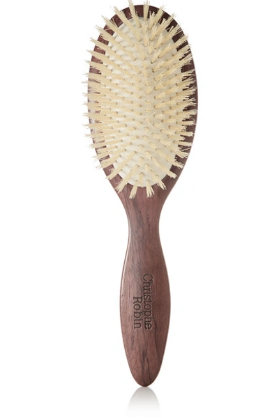 Shop Christophe Robin Detangling Boar Bristle Hairbrush - Brown