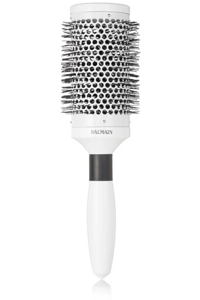 Shop Balmain Paris Hair Couture Large Round Ionic Brush 55mm - One Size In Colorless