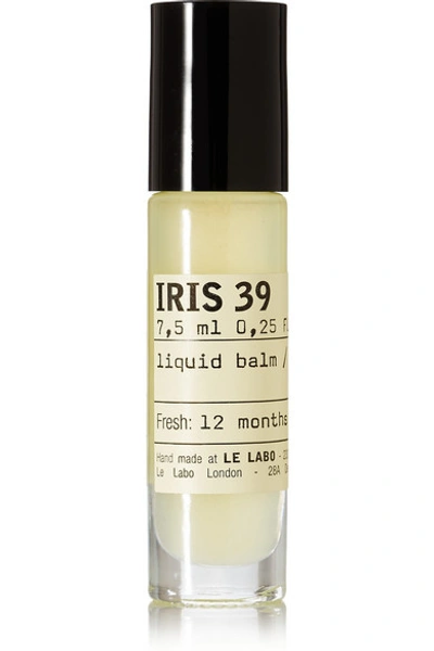 Shop Le Labo Iris 39 Liquid Balm, 7.5ml In Colorless