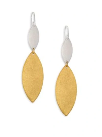 Shop Stephanie Kantis Breeze Double-drop Earrings In Gold Silver