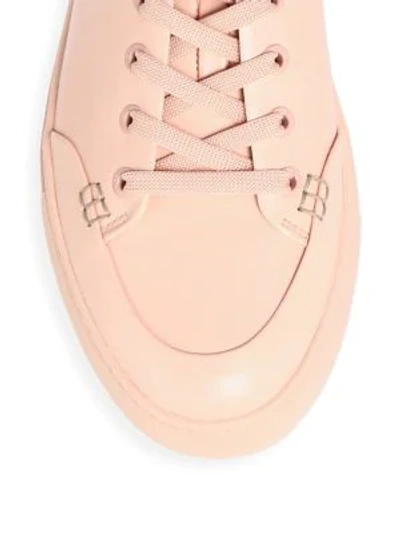 Shop Bally Helliot Leather Low-top Sneaker In Blush