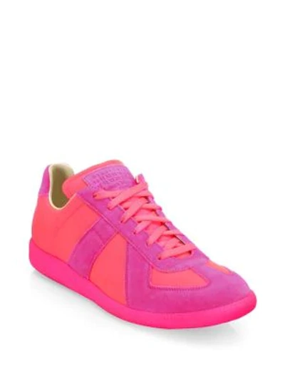 Shop Maison Margiela Replica Low-top Sneakers In Pink