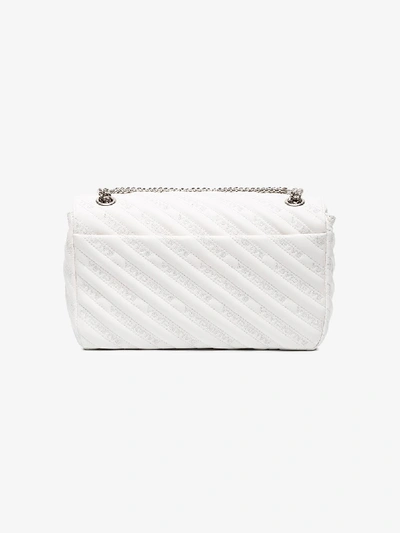 Shop Balenciaga Mittelgrosse 'palladium' Schultertasche In White