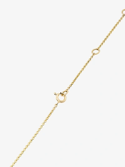Shop Rosa De La Cruz 18k Yellow Gold Single Diamond Necklace In Metallic