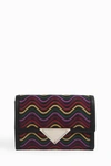 SARA BATTAGLIA ELIZABETH WAVE CLUTCH,B166R SS17